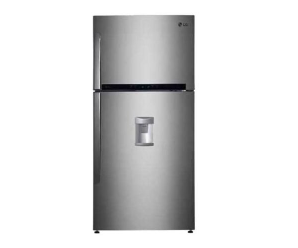 LG 830 Litre Top Freezer Refrigerator With Dispenser Shiny Steel Silver Model GRF882HLHU