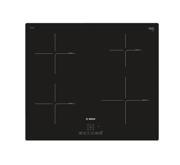 Bosch Bulit In Induction Hob 4 Zones Black Model-PUE611BB1E | 1 Year Brand Warranty.