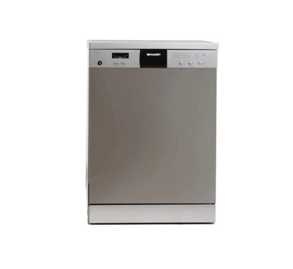 Sharp Free standing Dishwasher 6 Programs 12 Place Settings Silver Model-QW-V615-SS3 | 1 Year Warranty.