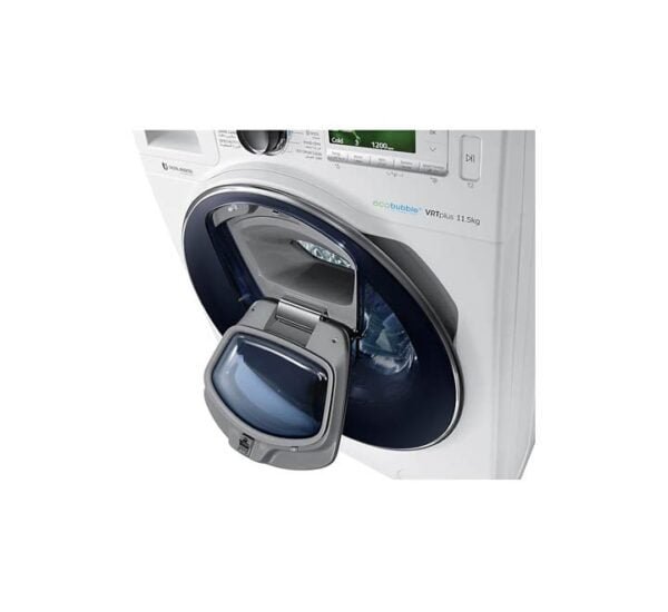 Samsung 11.5Kg Front Load Washing Machine With Eco bubble 1400 RPM White Model WW11K8412OW/GU - Image 3