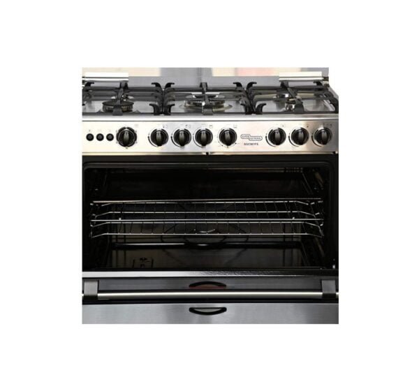 Super General 90×60cm 5 Burner Gas Cooker and Oven Silver Model SGC901FS | 1 Year Warranty. - Image 2