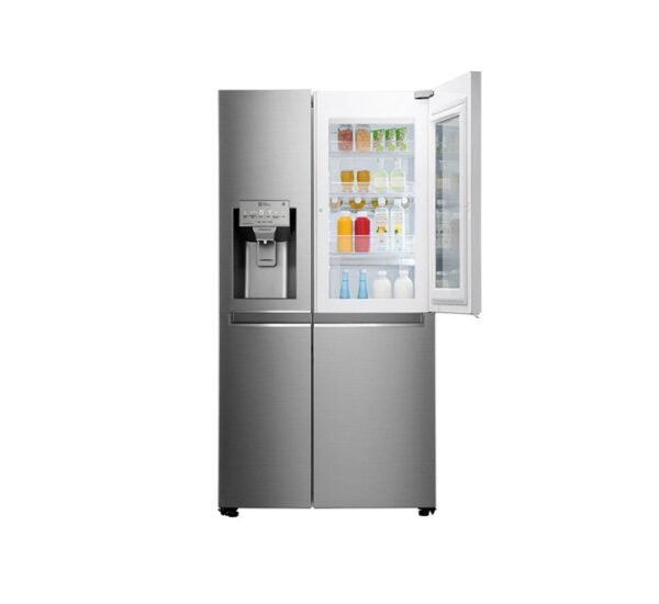 LG French Door Refrigerator 600L InstaView™ Door in Door Water Dispenser Steel Colour Model-GRX257CSAV - Image 2