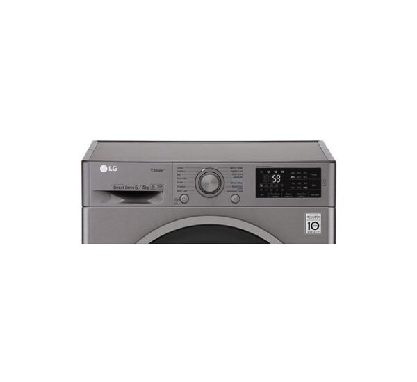 LG Washer and Dryer 6 / 4 Kg 6 Motion Direct Drive Smart Diagnosis™ Silver Colour Model- F2J6NMP8S - Image 7