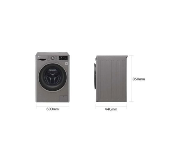 LG Washer and Dryer 6 / 4 Kg 6 Motion Direct Drive Smart Diagnosis™ Silver Colour Model- F2J6NMP8S - Image 8