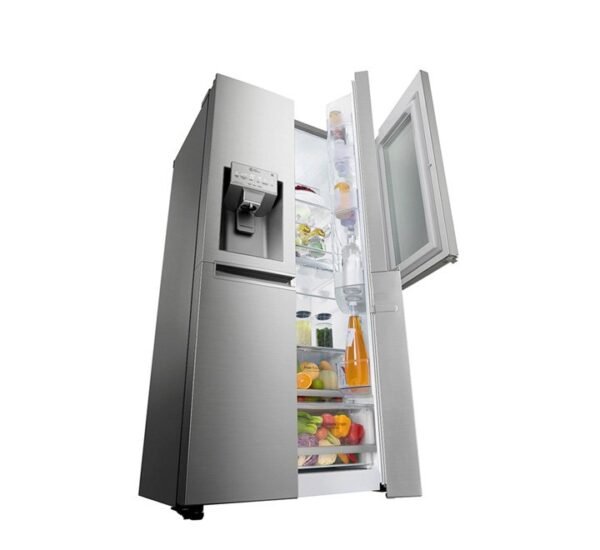 LG French Door Refrigerator 600L InstaView™ Door in Door Water Dispenser Steel Colour Model-GRX257CSAV - Image 4