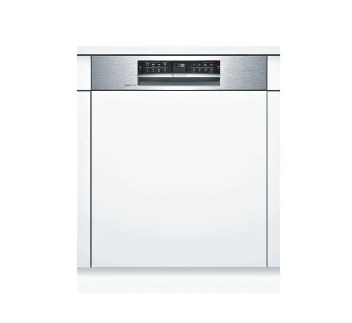 Bosch Serie 6 | Semi Built In Dishwasher Color White Model-SMI68NS10M | 1 Year Brand Warranty.