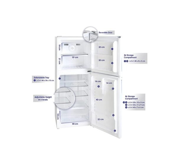 Super General 255L Double Door Refrigerator White Model SGR255 | 1 Year Full 5 Year Compressor Warranty. - Image 6