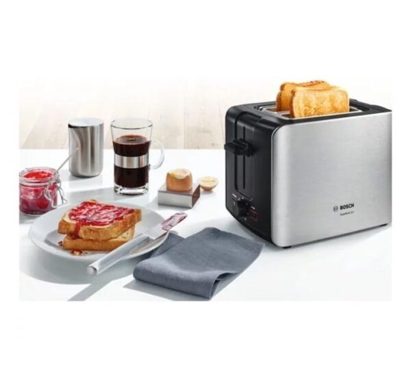 Bosch 2 Slice Toaster Comfort Line Silver Model-TAT6A913GB | 1 Year Brand Warranty. - Image 3