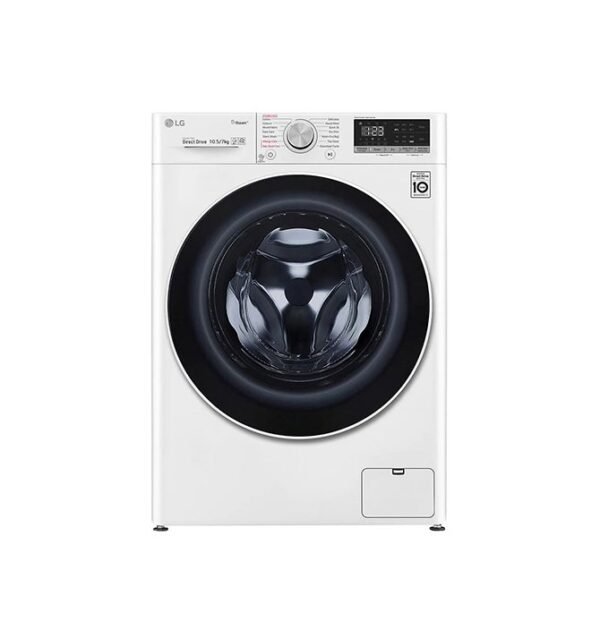 LG Front Load Washer & Dryer 10.5/7 Kg TurboWash™ with Steam 1400RPM White Colour Model-F4V5RGP0W