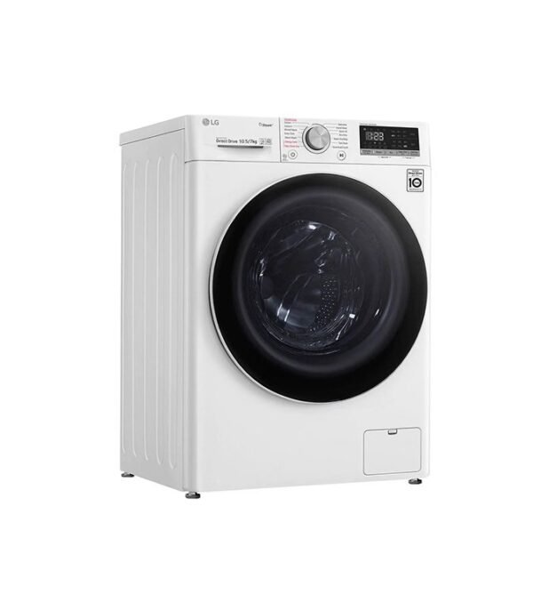 LG Front Load Washer & Dryer 10.5/7 Kg TurboWash™ with Steam 1400RPM White Colour Model-F4V5RGP0W - Image 2