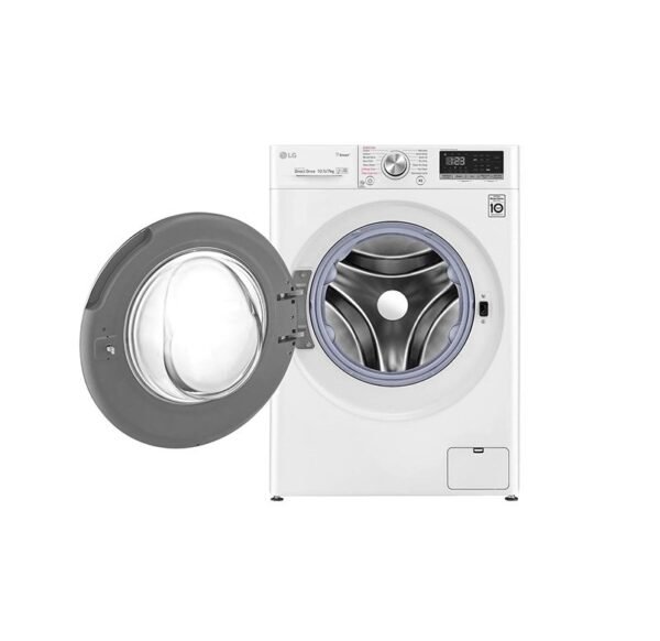 LG Front Load Washer & Dryer 10.5/7 Kg TurboWash™ with Steam 1400RPM White Colour Model-F4V5RGP0W - Image 3