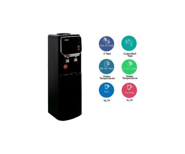 Nobel Free Standing Water Dispenser With Cabinet Hot And Cool Black Model-NWD702BK | 1 Year Warranty. - Image 2