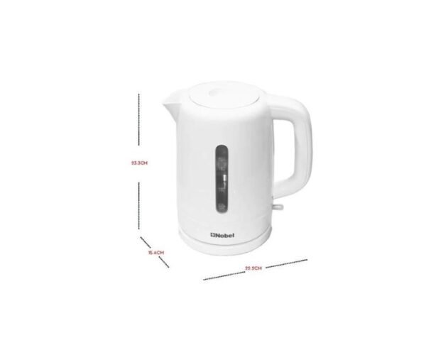 Nobel 1.7 Liters Kettle Auto Shutoff 2200.0 W White Model-NK17PW | 1 Year Warranty. - Image 3