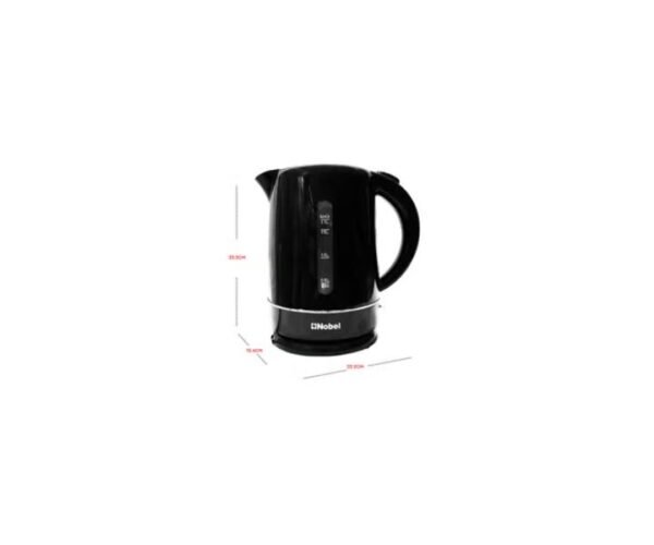 Nobel 1.7 Liters Kettle Plastic Body Boiling Dry Protection Auto Shutoff Black Model-NK17BK | 1 Year Warranty. - Image 3