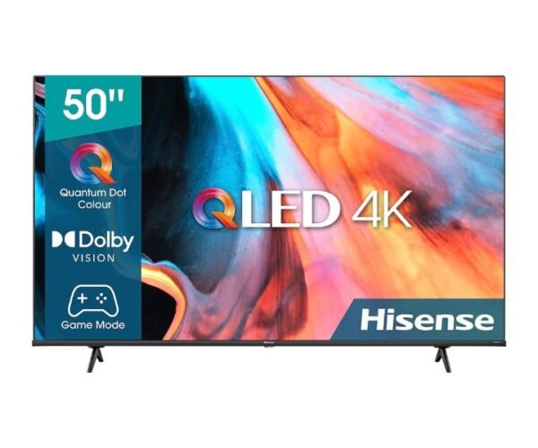 Hisense 50 Inch 4K QLED Smart VIDAA TV With Dolby Vision HD Wifi Black Model 50E7H