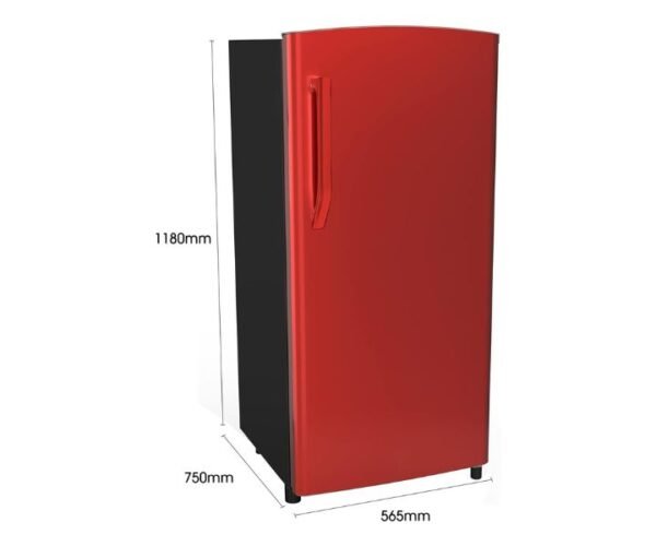 Hisense 195 Liters Single Door Refrigerator Red Model RR195D5BRN - Image 3