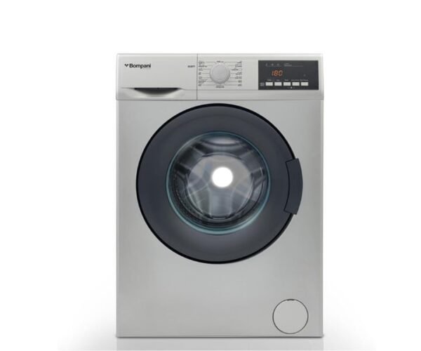 Bompani 7Kg Free Standing Washer Advanced Features, Eco-friendly, 15 Programs, 1200RPM, Stainless Steel Tub, Silver Finish Model-BI2877