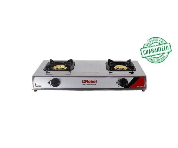 Nobel 2 Burner Gas Stove with auto ignition