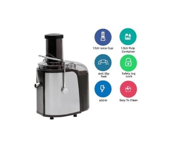 Nobel 1.5 Litre Juicer Stainless Steel Color White Model-NJE101E | 1 Year Warranty. - Image 2