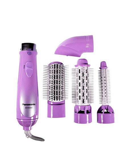 Panasonic 4-in-1 Hair Styler Blow Brush Color Purple Model-EH-KA42  | 1 Year Warranty