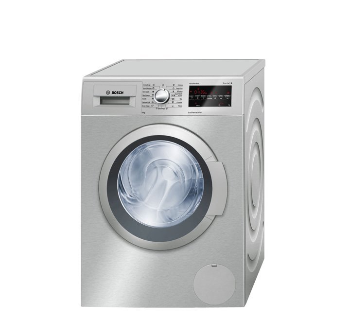 Bosch 9 Kg Front Loading Washing Machine Silver Model-WAT2848XGC | 1 Year Brand Warranty.
