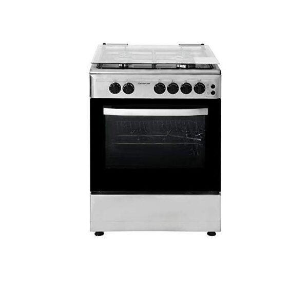 Westpoint 64 Liter Gas Oven With 4 Burners, Silver/white Model-WCLM-6640G6IG | 1 Year Full Warranty