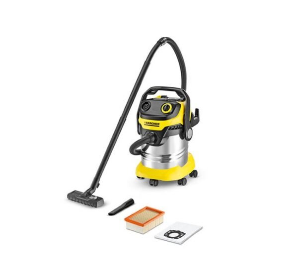 Karcher WD5 Premium Multipurpose Wet and Dry Vacuum Cleaner 1100W Yellow/Black Color Model- WD5 Premium | 1 Year Warranty.