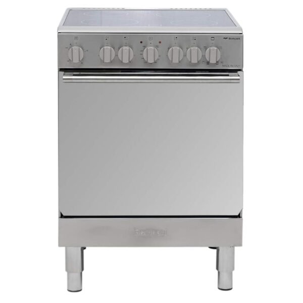 Bompani 60X60cm Free Standing Ceramic Cooker 4 Ceramic Zone Stainless Steel Model-DIVA6007ECPVCIX - 1 Year Warranty