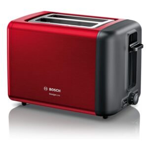 Bosch Compact Toaster DesignLine Color Red Model-TAT3P424DE | 1 Year Brand Warranty.