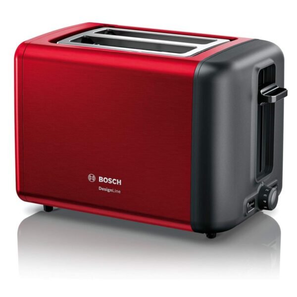 Bosch Compact Toaster DesignLine Color Red Model-TAT3P424DE | 1 Year Brand Warranty.