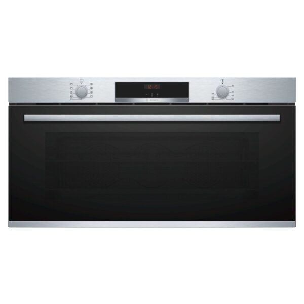 Bosch Series 4 | Built-In Oven 90 x 48 cm Rotary Control Stainless Steel Black Model-VBC514CR0 | 1 Year Brand Warranty.