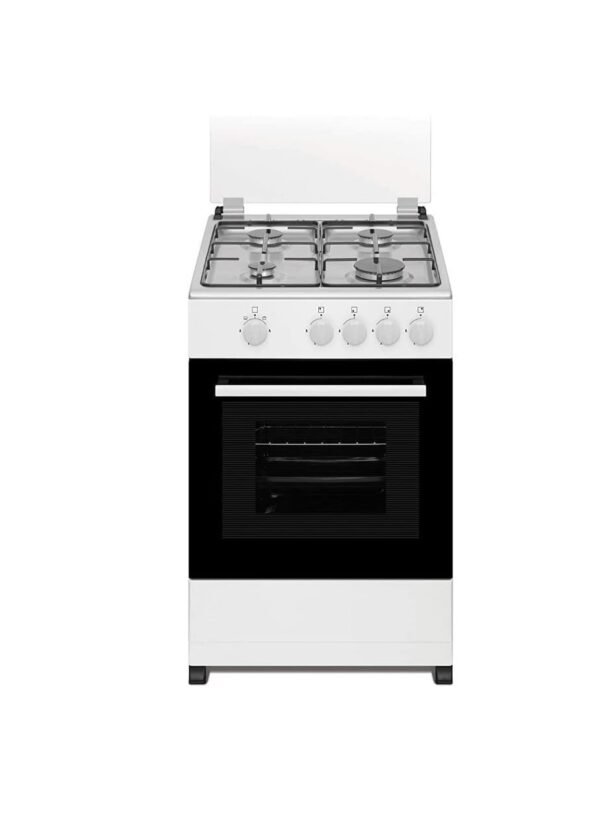 Milton Gas Cooker 4 Burner Stainless Steel Cooker white Size (50 x 50 x 85) Cm Model -FS5050GW | 1Year Warranty