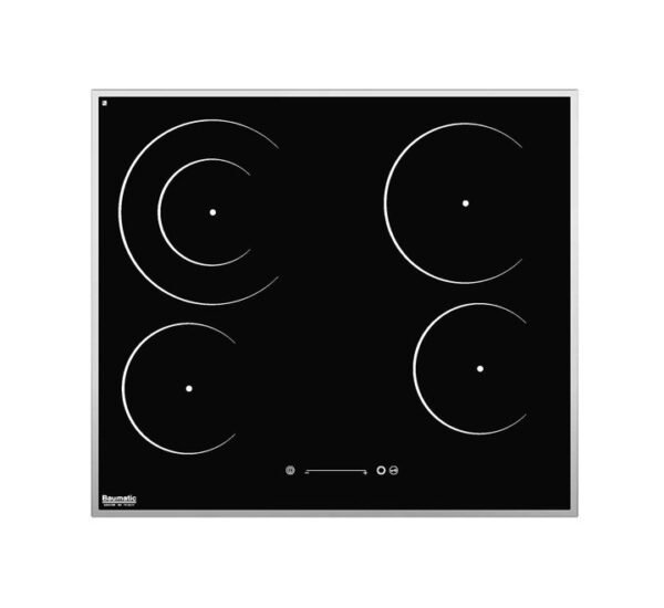 Baumatic 60Cm Ceramic Electric Hob 4 Ceramic Zone Black Model BMEH64EE