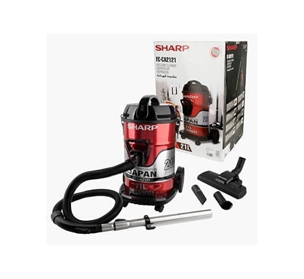 Sharp 21 Liters Drum Vacuum Cleaner Color Red Model-EC-CA2121-Z  | 1 Year Warranty.