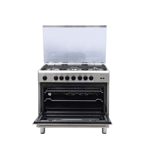 Bompani Gas Cooker 5 Gas Burners 90x60 Cm With Oven And Grill Silver Model-90GG5TCIX - Image 3