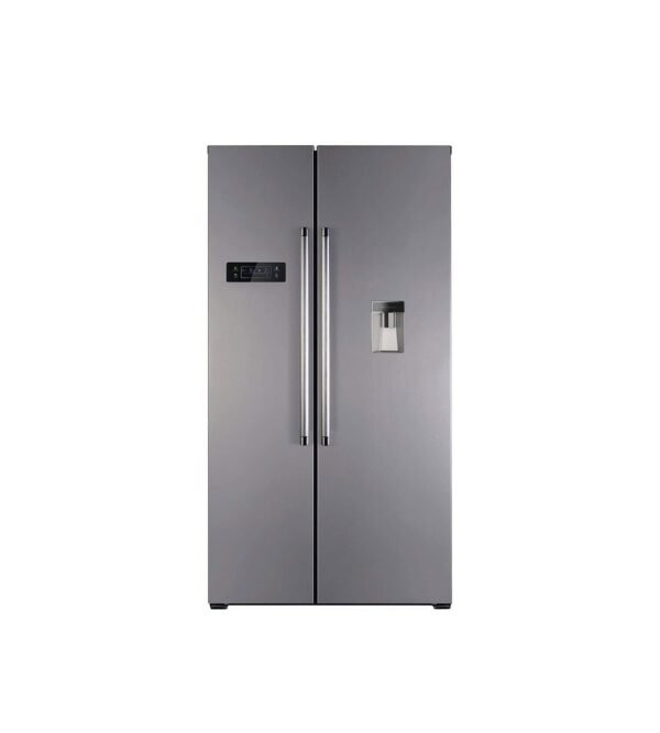 Bompani 620 Litres Side By Side Refrigerator, Grey Model - BR-620WD