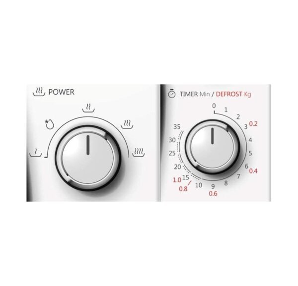 Toshiba 20 Liters Microwave Oven With Function Defrost 5 Power Setting 700W White Model ‎MWMM20P - Image 4
