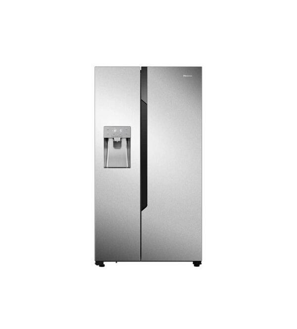 Hisense 696 Litres Refrigerator Two Door Side by Side Ice and Water Dispenser Silver Model RS696N4IBGU