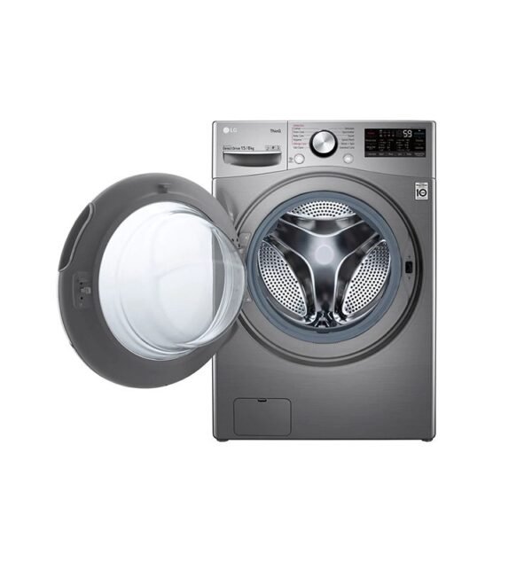 LG Front Load Washer and Dryer 15kg/8 Kg AI DD™ Steam™ ThinQ™ Platinum Silver Color Model-F0L9DGP2S - Image 3