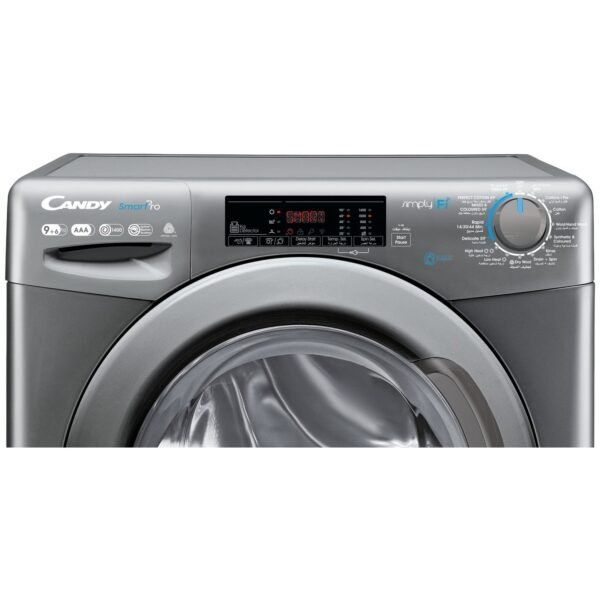 Candy 9/6 Kg Smart-Pro Front Load Washer Dryer Silver Model  CSOW4965TRR/1-19 | 1 Year Warranty - Image 3