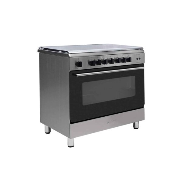 Bompani Gas Cooker 5 Gas Burners 90x60 Cm With Oven And Grill Silver Model-90GG5TCIX - Image 2