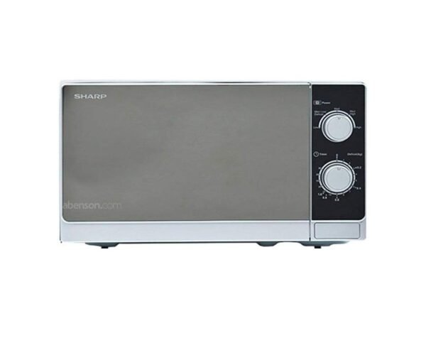 Sharp 20 Liters Microwave Oven With Defrost 800 Watts Black/Silver Model- R20CT(S) | 1 Year Warranty.