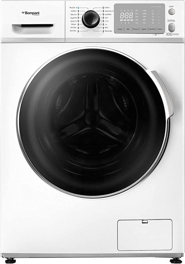 Bompani 8/6Kg Wash&Dry Front Load Washer Dry 1600 RP White Model-BO5289N - Image 2