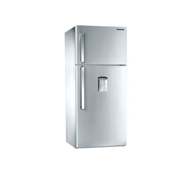 Nikai Top Mount Double Door Refrigerator Silver Model-NRF702FSS2D | 1 Year Full 5 Years Compressor Warranty