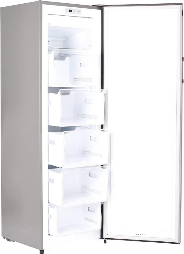 Hoover 230L Upright Freezer Reversible Door Silver Model Hsf-H230-S | 1 Year Full 5 Years Compressor Warranty - Image 3