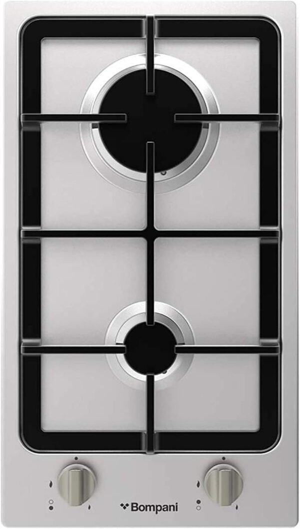 Bompani Built-In HOB 30cm 2 Gas Burners Stainless Steel Model-BO263LGL - Image 2