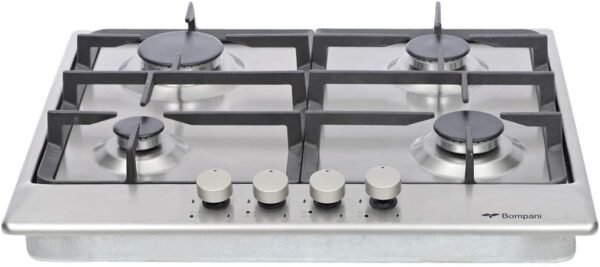 Bompani 60X60cm Built In Gas HOB 4 Burners, Silver Model - BO213LF - Image 3