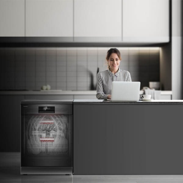 Toshiba Free Standing Dishwasher | 8 Programs | Model-DW-15F3ME(BS) - Image 4