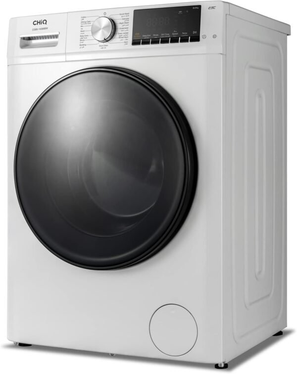 CHiQ 8 Kg Front Load Washing Machine, White Model - CG80-14586BW | 1 Year Warranty - Image 2