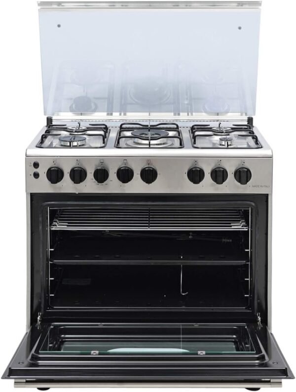 Bompani 5 Gas Burners With Oven And Grill, Stainless Steel Model - ESSENTIAL80GG5TCIX - Image 3